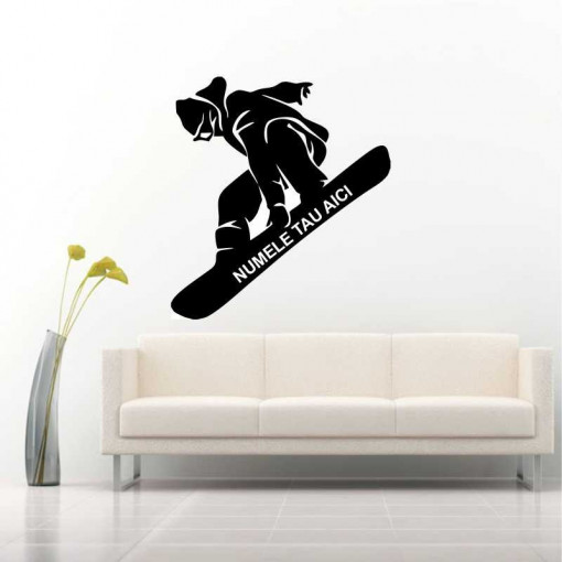 Sticker perete Silueta snowboard 1