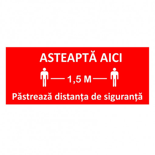 Sticker Indicator Asteapta Aici