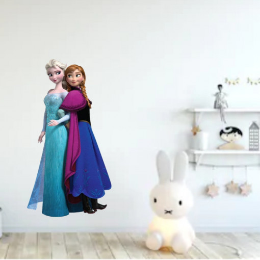 Sticker perete Ana si Elsa Frozen