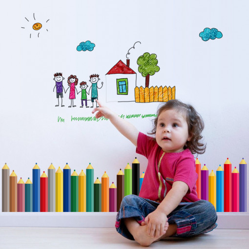 Sticker perete Color your world