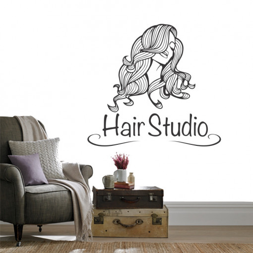 Sticker perete Hair Studio