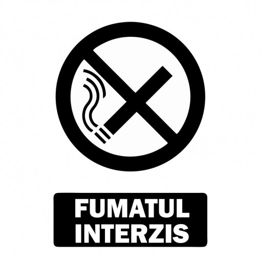 Sticker Indicator Fumatul Interzis