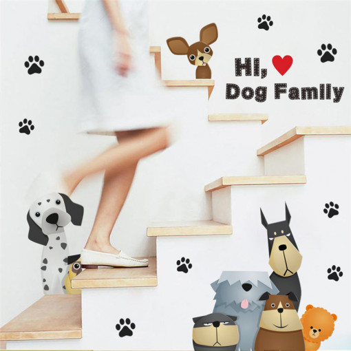 Sticker perete Dog Family