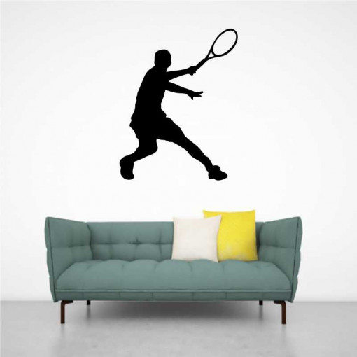 Sticker perete Silueta jucator de tenis