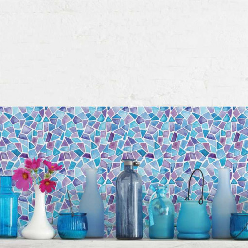 Set stickere decorative faianta Pietre Colorate