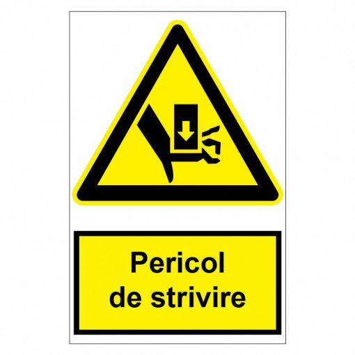 Sticker indicator Pericol de strivire 2