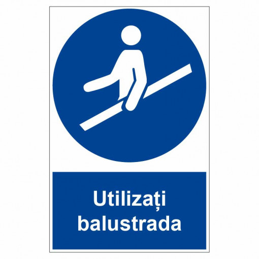 Sticker indicator Utilizati balustrada