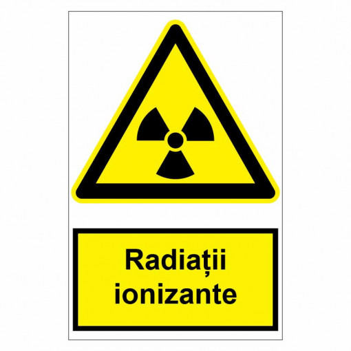 Sticker indicator Radiatii ionizante