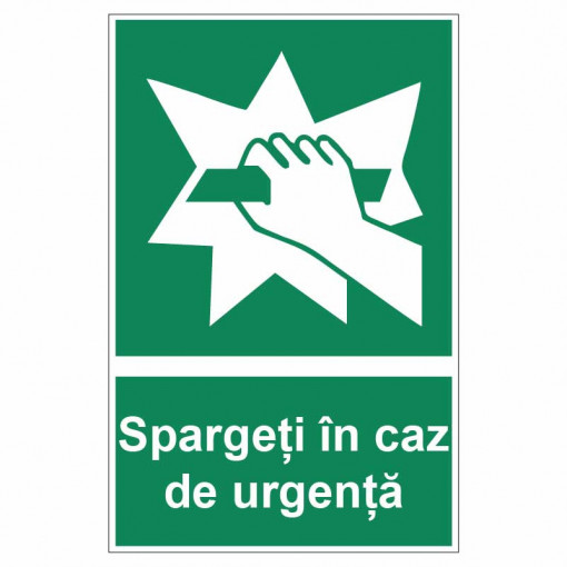 Sticker indicator Spargeti in caz de urgenta