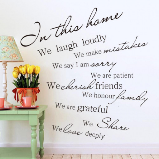 Sticker perete In This Home ...