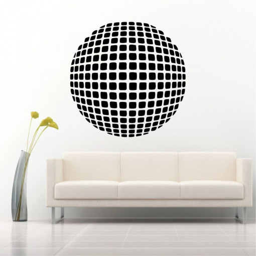 Sticker perete Optical Illusion Round
