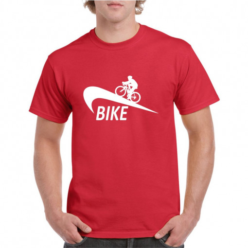 Tricou personalizat barbati rosu Bike