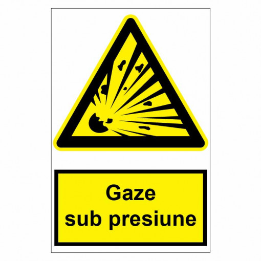Sticker indicator Gaze sub presiune