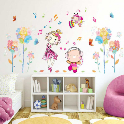 Sticker perete Dansatorii Veseli