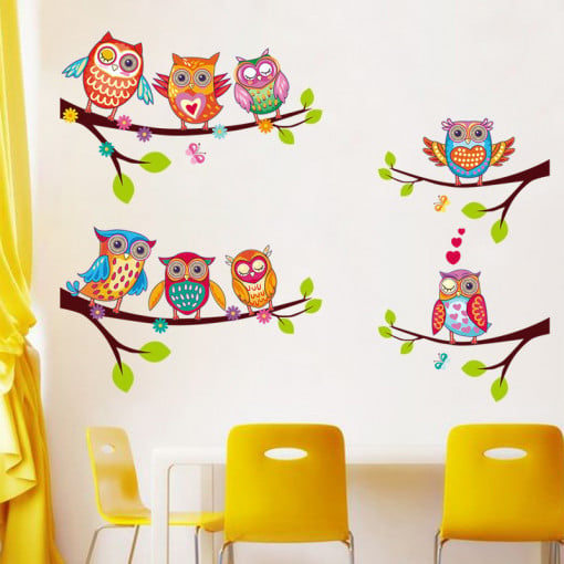 Sticker perete Owl Family