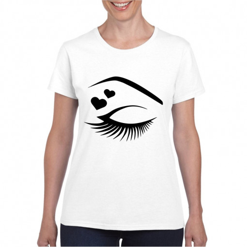 Tricou personalizat dama Salon Machiaj Silueta 2