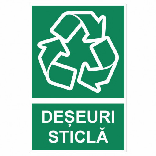 Sticker indicator Deseuri sticla