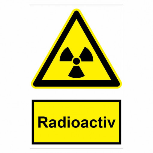 Sticker indicator Radioactiv