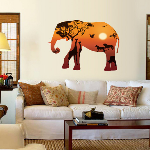Sticker perete Magical Elephant 60x90 cm