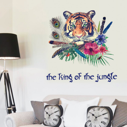 Sticker perete Tiger King of the Jungle