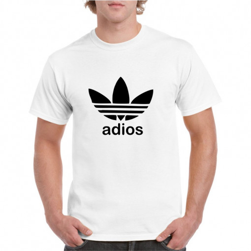 Tricou personalizat barbati alb Adios