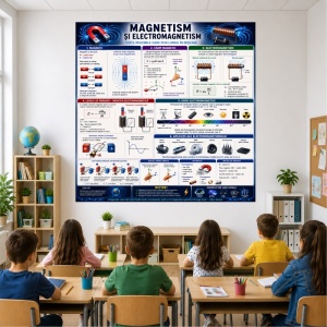 Plansa Educativa Magnetism si Electromagnetism