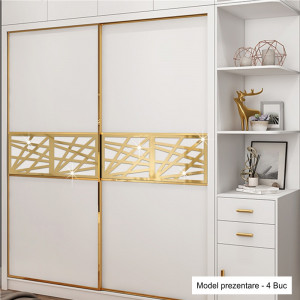 Sticker acrilic Oglinda Decor Auriu set 3 piese 1