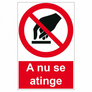 Sticker indicator A nu se atinge