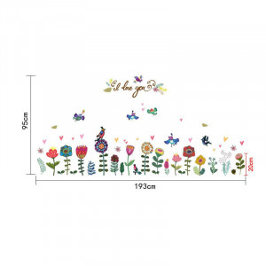 Sticker perete Colourful Flowers - Img 6