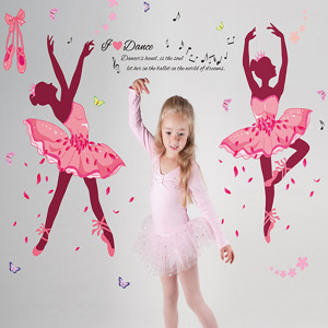 Sticker perete it is all about dancing! Ballerina 60x90 cm - Img 3
