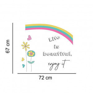 Sticker perete Life is Beautiful - Enjoy It - Img 3