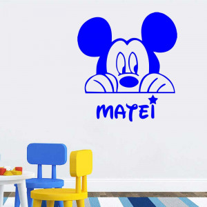 Sticker nume copil Mickey Mouse
