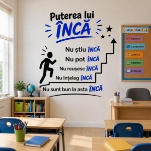 Sticker perete Puterea lui ÎNCĂ pentru sala de clasă 3