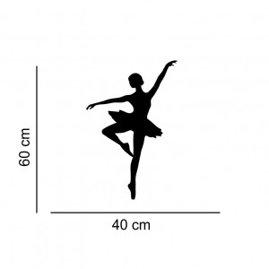 Sticker perete Silueta balerina 2 - Img 3