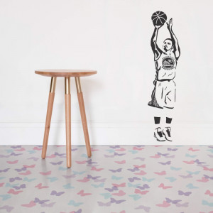 Sticker perete Silueta baschet Stephen Curry 1