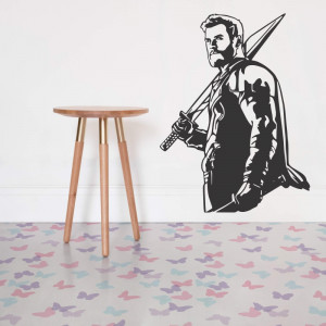 Sticker perete Silueta Thor 1