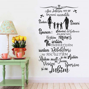 Sticker perete Visam, Speram, Iubim - Img 1