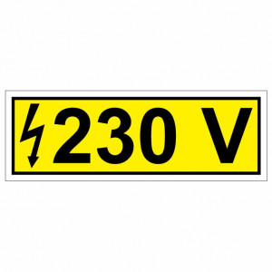 Eticheta priza 230V