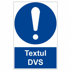Sticker indicator Obligativitate generala text personalizat