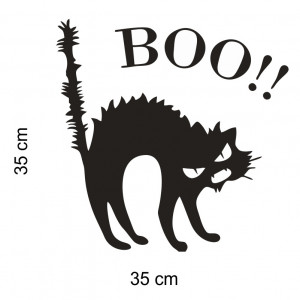 Sticker perete / geam BOO!!! - Img 3