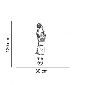 Sticker perete Silueta baschet Stephen Curry 2