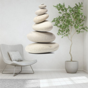 Sticker perete White Stones