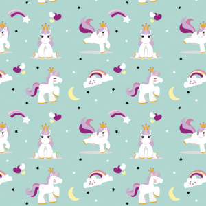 Tapet personalizat camera copilului Unicorns 62