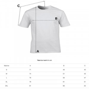 Tricou personalizat barbati alb Tati is Loading Blue - Img 3