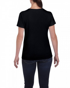 Tricou personalizat dama negru May the source Be with you - Img 2