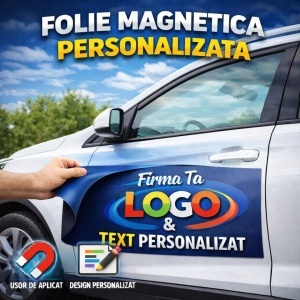 Folie Magnetica Personalizata pentru Masini (Placuta Magnetica Auto) 2