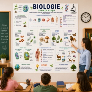 Plansa Educativa Biologie autocollant