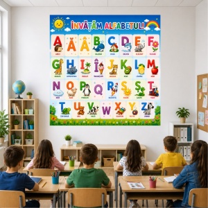 Plansa Educativa Invatam Alfabetul
