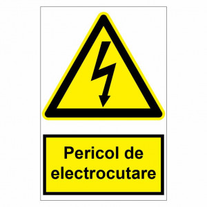 Sticker indicator Pericol de electrocutare