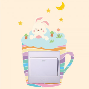 Sticker intrerupator Teacup Iepuras - Img 1